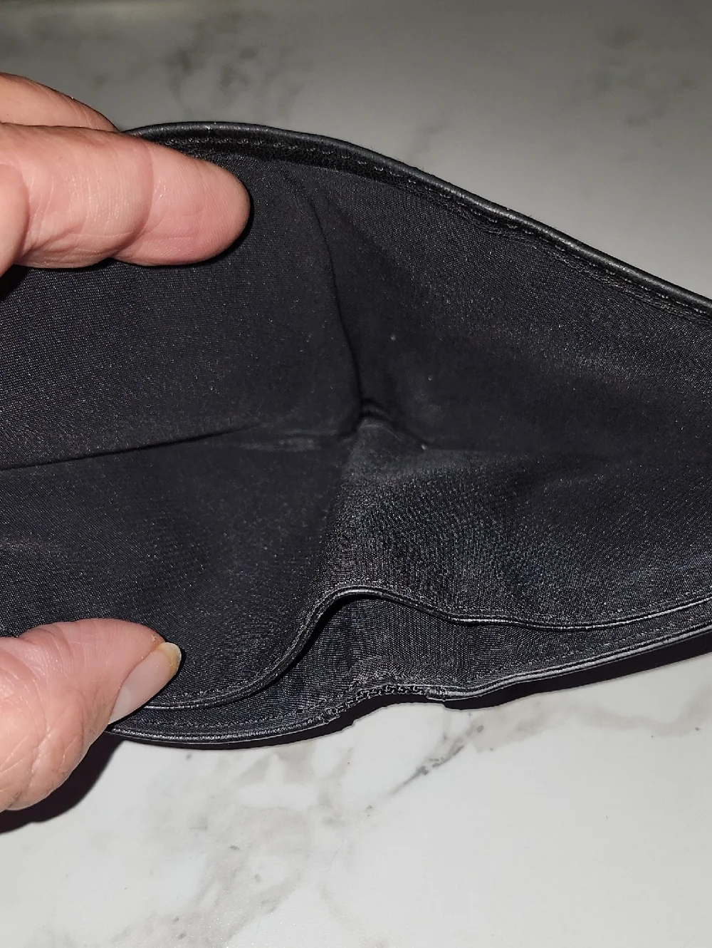 TUMI Delta Global Double Billfold Black Leather Wallet